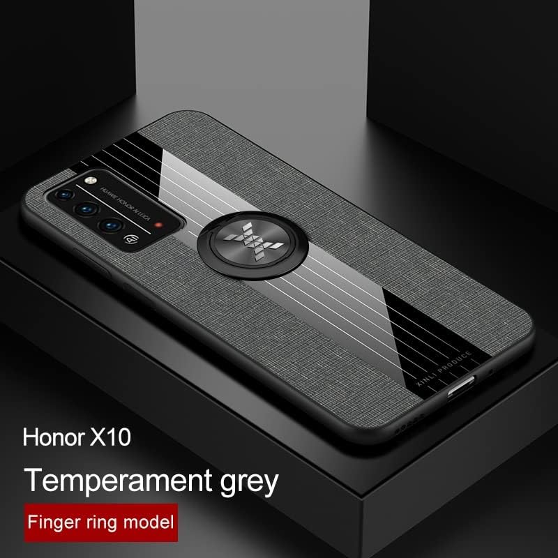 Flip Case Huawei Honor X10 Kılıf ile Uyumlu, Kickstand Fonksiyonlu 360° Manyetik Kılıflı, Çok İşlevli Textue Darbeye Dayanıklı