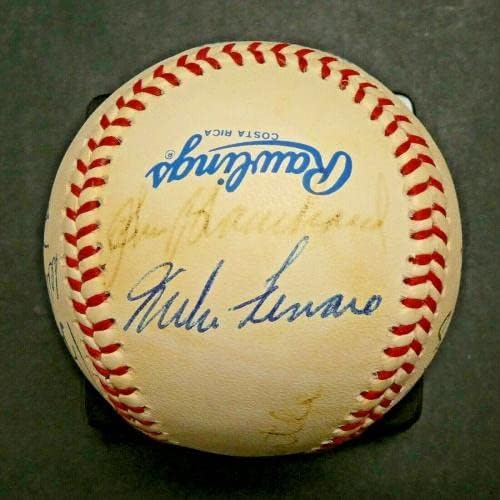 Mickey Mantle ve 1950'lerin Yankees Stars & Greats İmzalı Beyzbol Tam JSA Mektubu İmzalı Beyzbol Topları