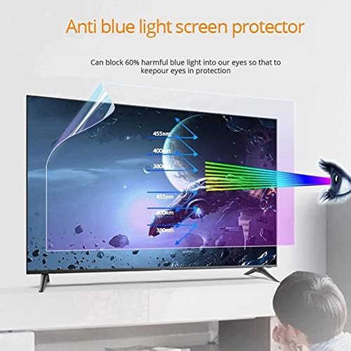 Wzglod 47 inç mat Tv Parlama Önleyici Film, Tv Ekran Koruyucu Anti mavi ışık Kabarcık Çizilmez Yaralanma, LCD, Led, 4k OLED
