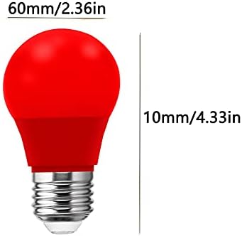 YDJoo 9 W kırmızı LED ampul A19 / A60 şekil renk gece ampuller 80 W eşdeğer kırmızı renkli ruh ışıkları E26 orta taban için