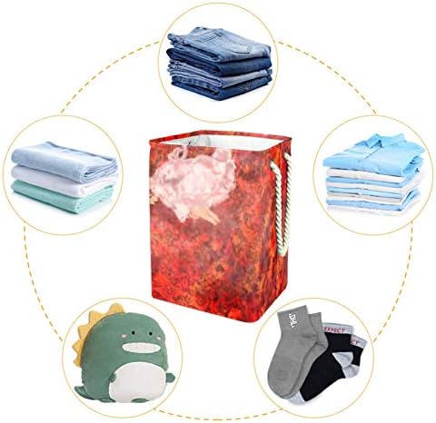 Inhomer Ateşli Kız 300D Oxford PVC Su Geçirmez Giysiler Sepet Büyük çamaşır sepeti Battaniye Giyim Oyuncaklar Yatak Odası