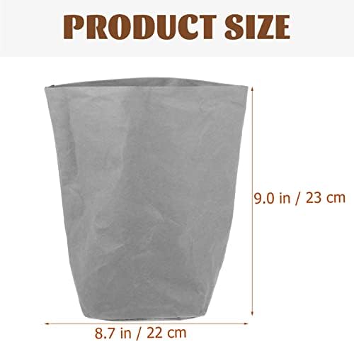 HEMOTON Kraft Kağıt Torba Yıkanabilir Kraft Kağıt çanta Sebze Meyve saklama çantası Kiler için