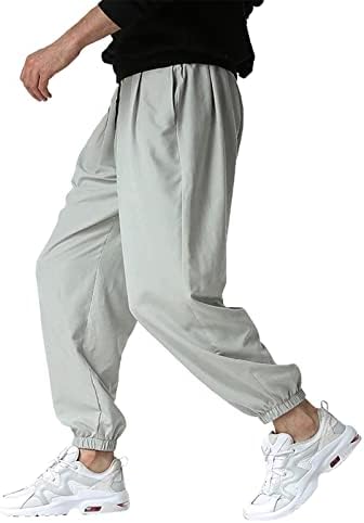 UOCUFY Sweatpants Erkekler için, Açık Alt Sweatpants Joggers Cepler ile Koşu 2 Paket egzersiz pantolonları Koşu Spor Yürüyüş