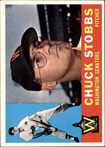 1960 Topps 432 Chuck Stobbs Washington Senatörleri (Beyzbol Kartı) NM Senatörleri