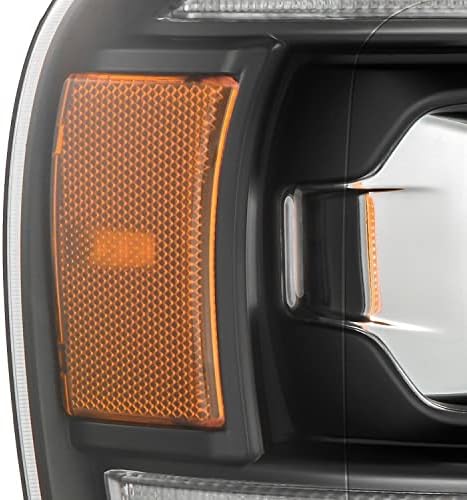 AlphaRex 02-05 Dodge Ram 1500 PRO Serisi Projektör Farları Tahta Stili Siyah w / Seq Sinyali