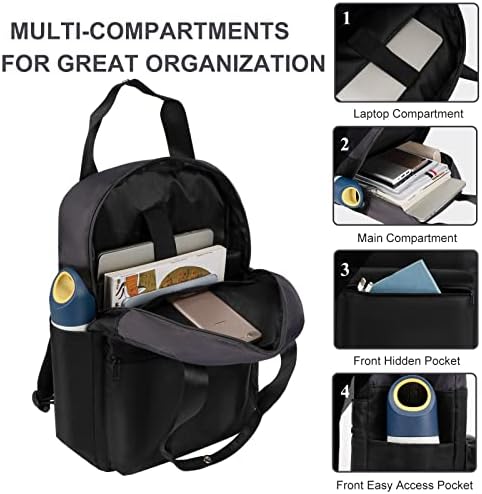 CYUREAY Laptop Sırt Çantası Kadınlar için Moda seyahat sırt çantaları 15.6 İnç Laptop çantası USB Portu ile Öğretmen Hemşire