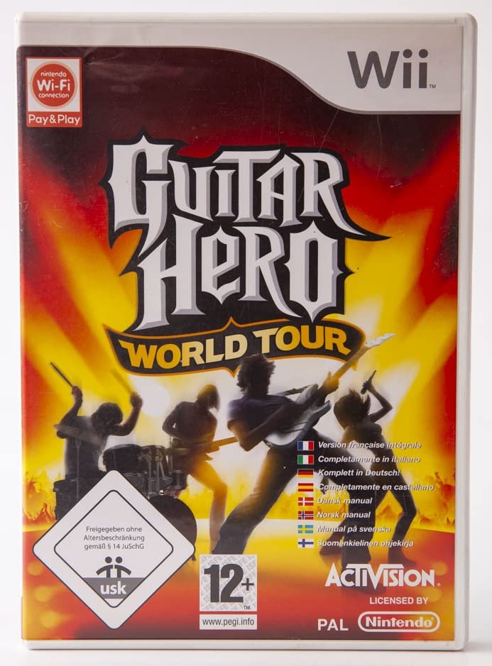 Nintendo Wii için Guitar Hero Dünya Turu Gitar Oyunu (Yalnızca Oyun)