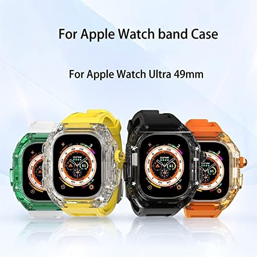ILAZİ Apple Ürünü İçin Ultra 49mm mod seti Serisi 8 7 6 5 4 SE Bant bilezik kayışı Watchband Hafif Sağlam Kılıf Koruyucu