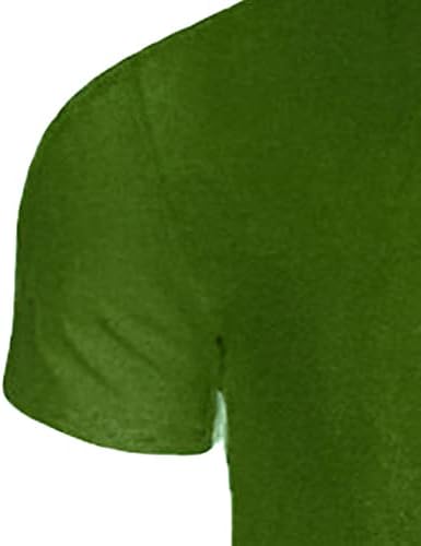 Maiyifu-GJ erkek V Boyun Yaz Rahat T Shirt Düz Renk İş Kısa Kollu Moda Atletik Gevşek Üst