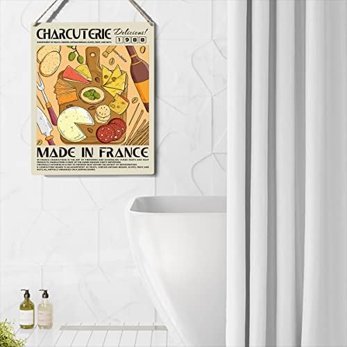 Komik Mutfak Işareti Dekor Şarküteri Ahşap Işareti Plak Duvar Asılı Posterler Gıda Sanat 8 X 10 Modern ev Mutfak Dekorasyon
