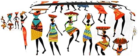 TBOUOBT Makyaj Çantası Seyahat Kozmetik Çantası Kılıfı Çanta Çanta ile Fermuar, Sanat Afrika Kadın Boyama