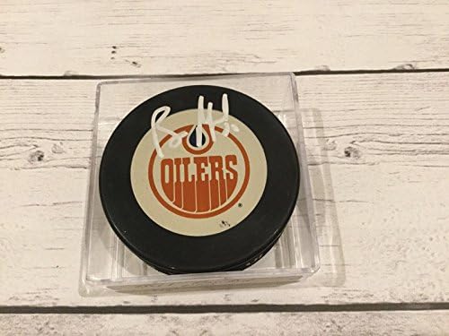 Bill Ranford İmzalı Edmonton Oilers Hokey Diski İmzalı a-İmzalı NHL Diskleri