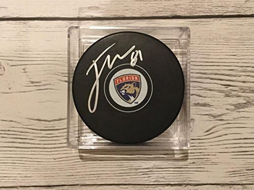 Jonathan Marchessault İmzalı Florida Panthers Hokey Diski b İmzalı NHL Diskleri İmzaladı