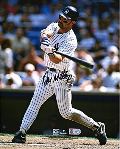 Don Mattingly New York Yankees İmzalı 8 x 10 İsabet Fotoğrafı-İmzalı MLB Fotoğrafları