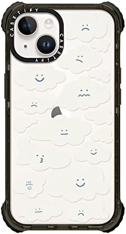 Casetify Ultra Impact iPhone 14 Kılıfı [5X Askeri Sınıf Düşme Testi / 11,5 ft Düşme Koruması] - Eggsdoodz'dan Sevimli Bulutlar-Parlak