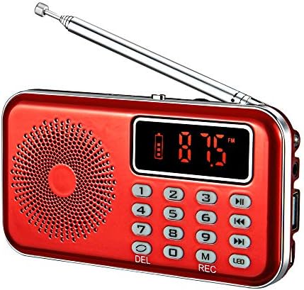 YMDJL Taşınabilir FM Radyo, Mini Dijital Radyo Müzik Çalar ile Hoparlör Desteği Micro SD / TF Kart / USB, otomatik Tarama