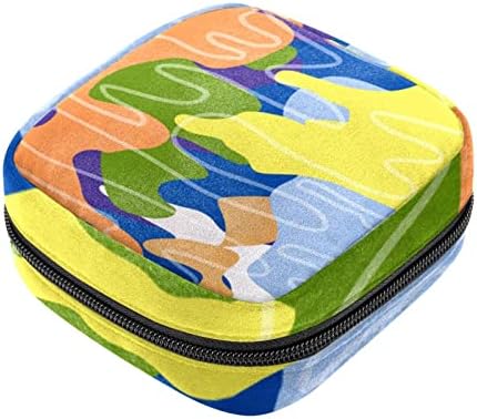 ORYUEKAN temizlik peçeteleri saklama çantası, Taşınabilir Kullanımlık Regl Pad fermuarlı çantalar, Tampon çanta Kadın Kızlar