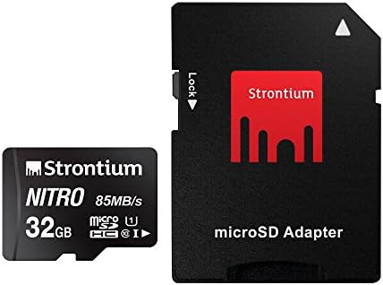 Stronsiyum Nitro 128GB Mikro SDXC hafıza kartı 100 mb/s A1 UHS-I U3 Sınıf 10 w/ Adaptör Yüksek Hızlı Akıllı Telefonlar Tabletler