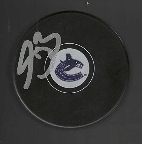 Sean Burke Vancouver Canucks Diskini İmzaladı - İmzalı NHL Diskleri