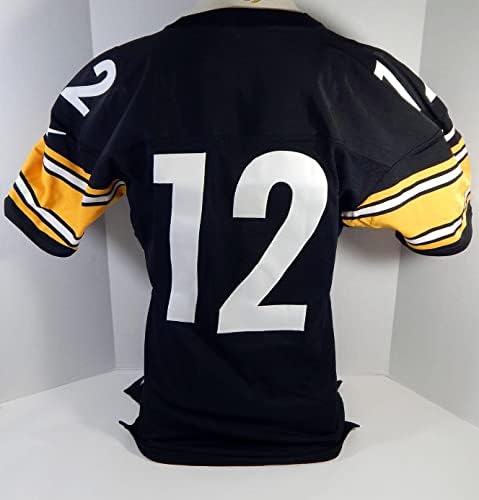 1999 Pittsburgh Steelers 12 Oyunu Yayınlandı Siyah Forma 48 DP21209 - İmzasız NFL Oyunu Kullanılmış Formalar