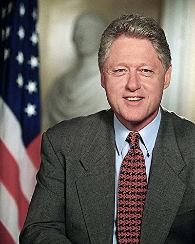 Başkan Bill Clinton Beyaz Saray Portresi 8x10 Gümüş Halide Fotoğraf Baskısı