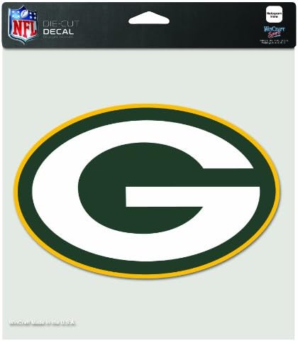 NFL Green Bay Packers 8'e 8 inç El Geçme Renkli Çıkartma