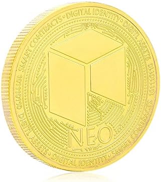 1 Adet hatıra parası Altın Kaplama Gümüş Sikke Neo Sikke Neo Bitcoin Sanal Cryptocurrency 2021 Sınırlı Sayıda Koleksiyon