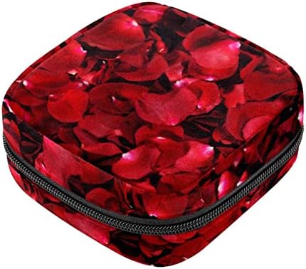 Taşınabilir temizlik peçeteleri saklama çantası Dönem Çantası Kadınlar için temizlik peçeteleri Durumda, Çiçek gül yaprağı
