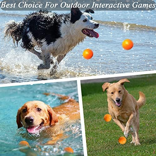 DLDER Köpek Topları Yıkılmaz, katı kauçuk köpek Topu oyuncaklar, köpekler için dayanıklı kabarık toplar Agresif Çiğneyiciler,