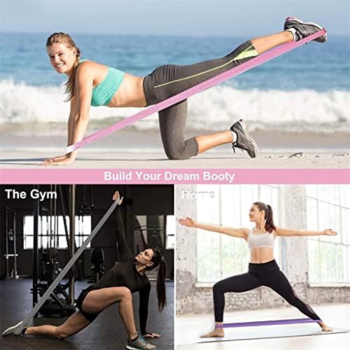 SDFGH 2M Genişletilmiş Kumaş yoga kemeri Direnç Bandı Bacaklar Kalçalar Kol Yardımcı Kemer Kaymaz Fitness Egzersiz (Renk:
